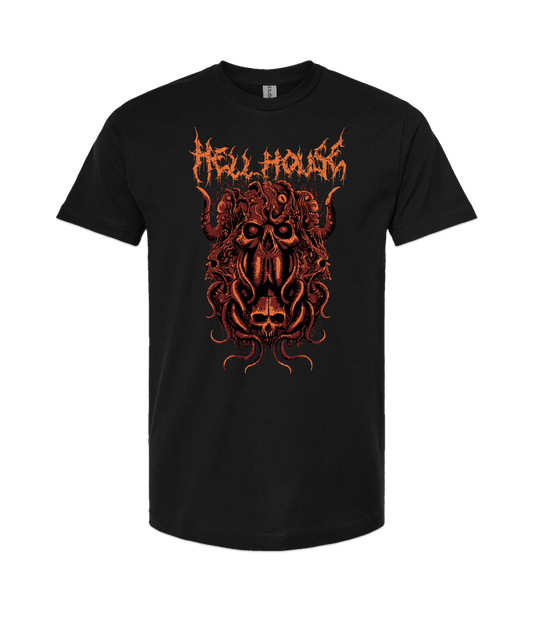 Hellhouse crypt - OCTOPUSSSKVLL - Black T Shirt