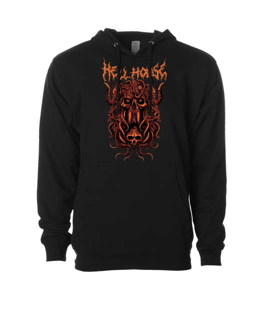 V-HELLTOP - OCTOPUSSSKVLL - Black Hoodie