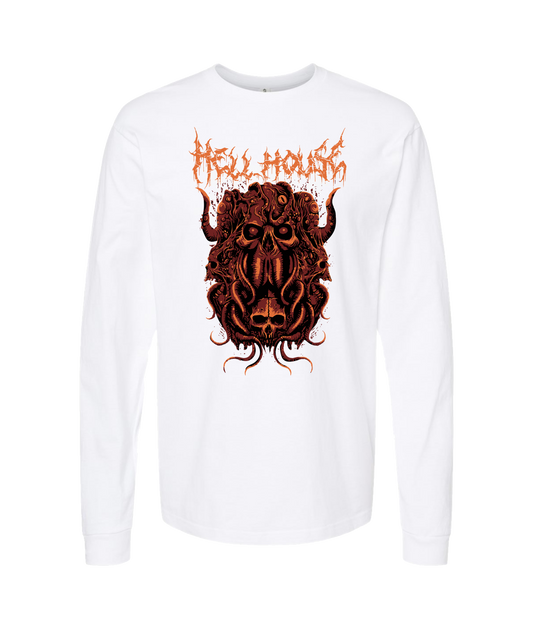 V-HELLTOP - OCTOPUSSSKVLL - White Long Sleeve T