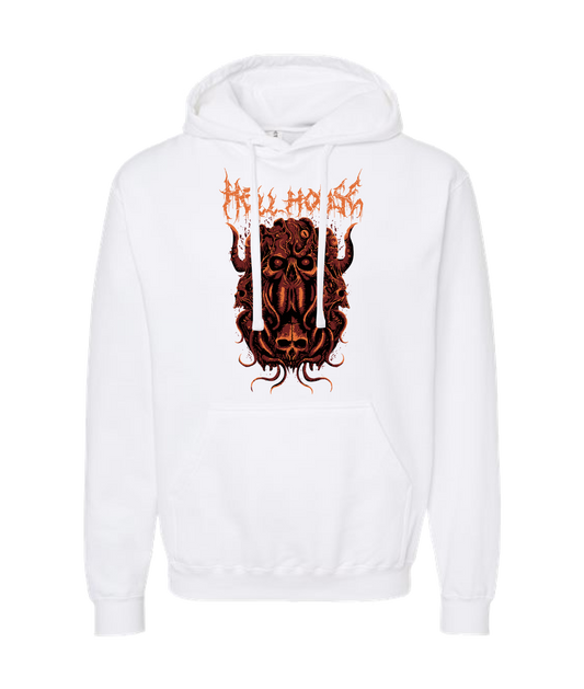 V-HELLTOP - OCTOPUSSSKVLL - White Hoodie