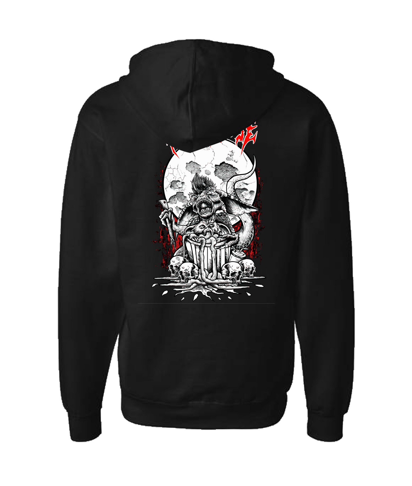 V-HELLTOP - GREMLINS - Black Zip Up Hoodie