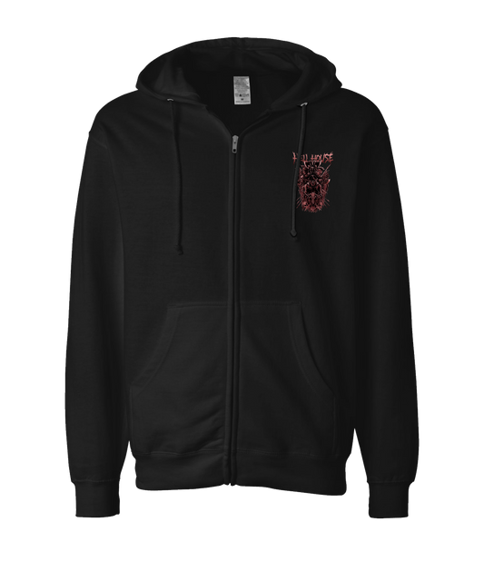 V-HELLTOP - GLADIATOR - Black Zip Up Hoodie