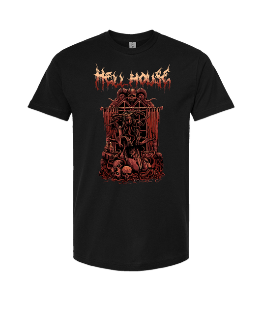 Hellhouse crypt - GIRLGOAT - Black T-Shirt