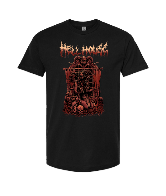 V-HELLTOP - GIRLGOAT - Black T-Shirt