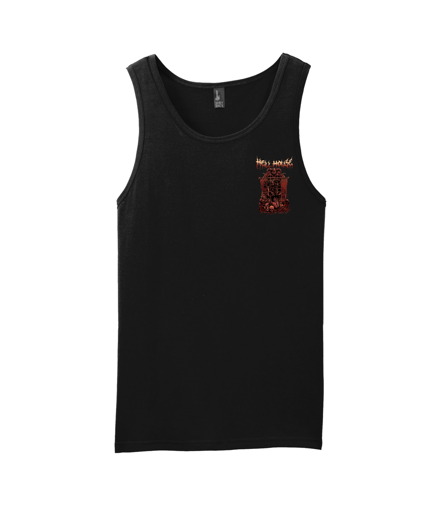 V-HELLTOP - GIRLGOAT - Black Tank Top