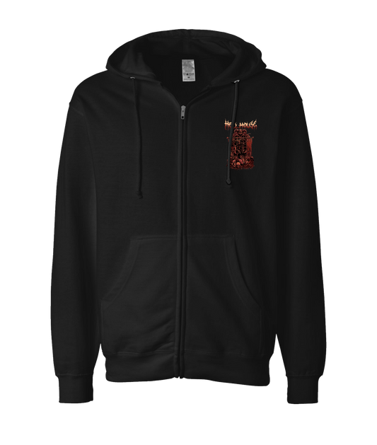 V-HELLTOP - GIRLGOAT - Black Zip Up Hoodie