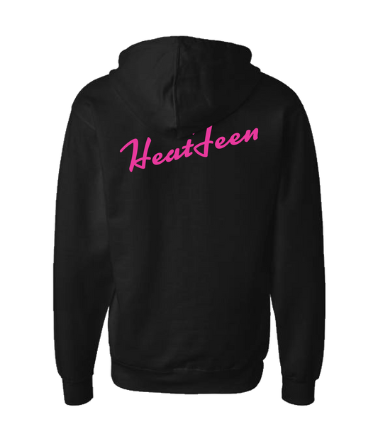 Heatfeen - Logo - Black Zip Up Hoodie