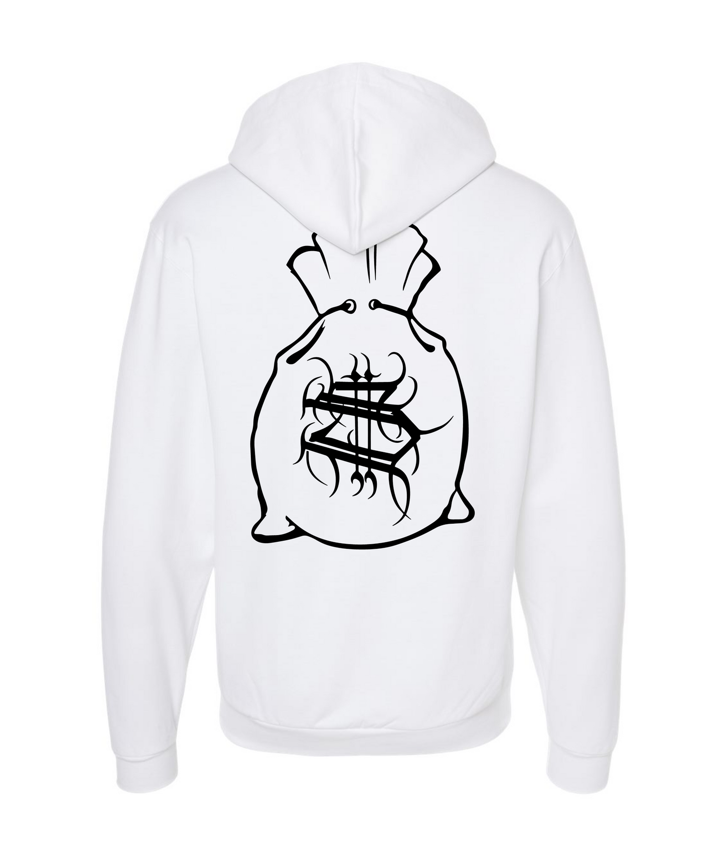 V-HHTOP - LOGO 5 - White Zip Up Hoodie