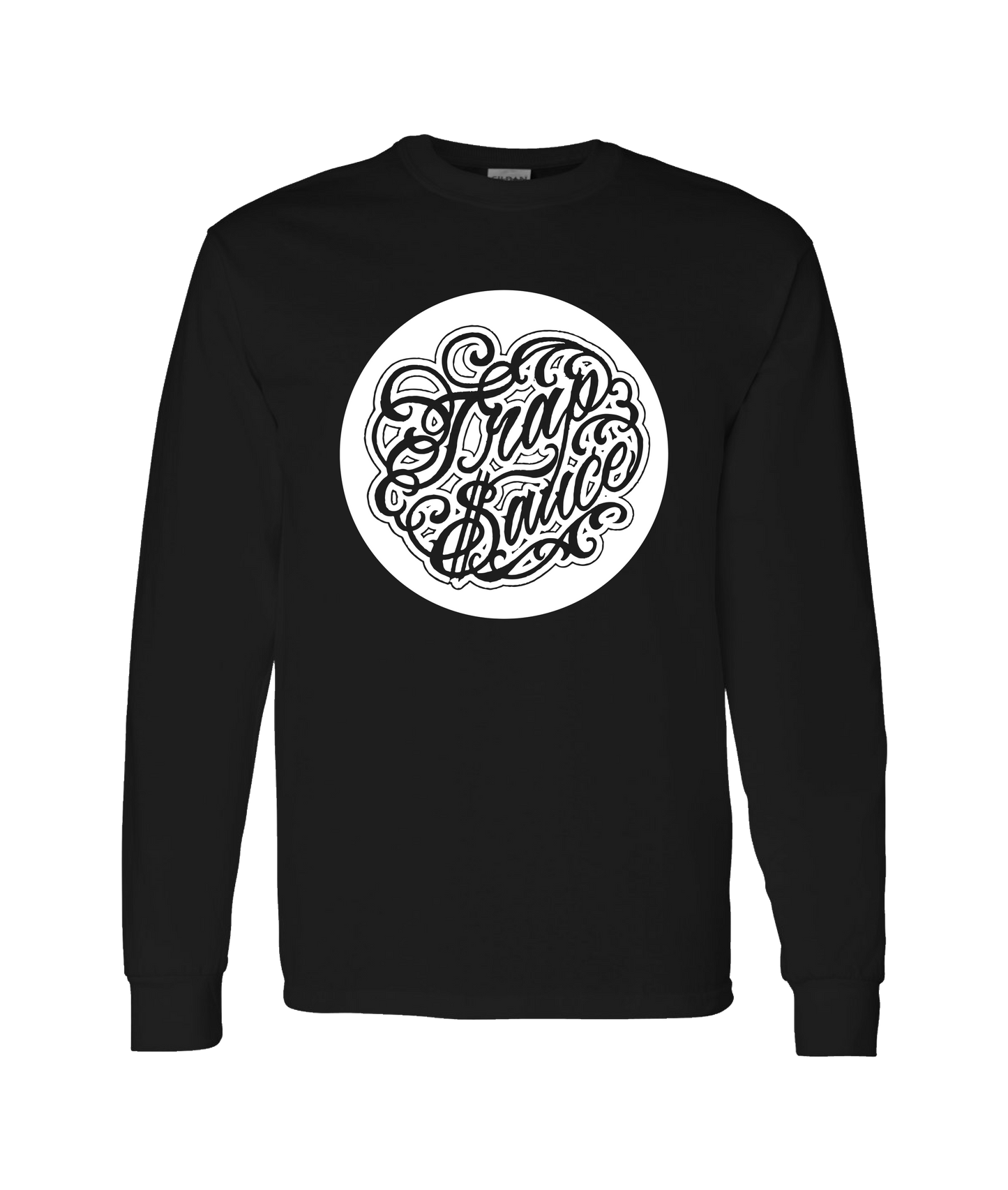 Hu$tle Hard - LOGO 7 - Black Long Sleeve T