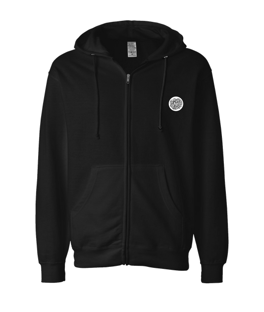 V-HHTOP - LOGO 7 - Black Zip Up Hoodie