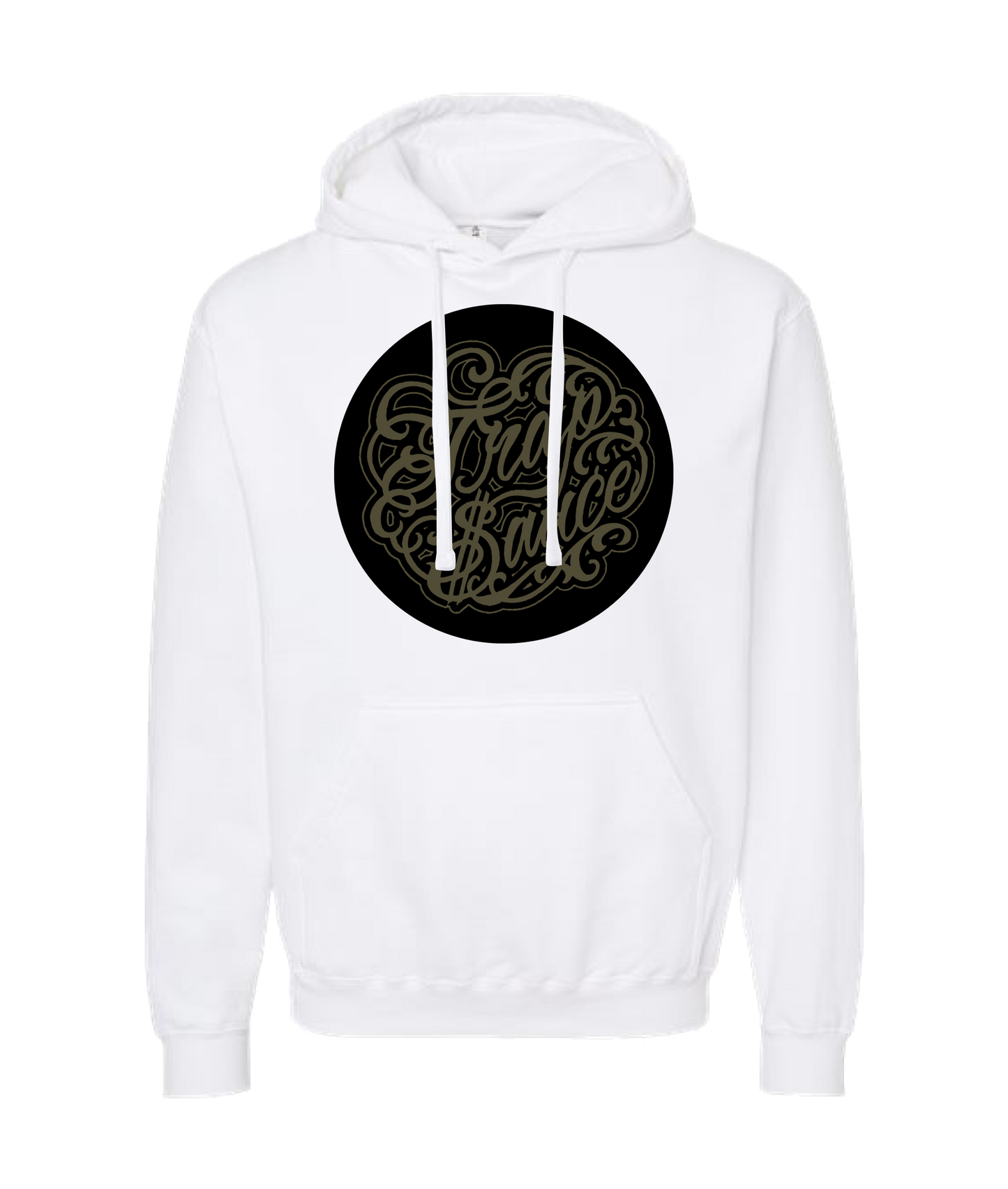 Hu$tle Hard - LOGO 7 - White Hoodie