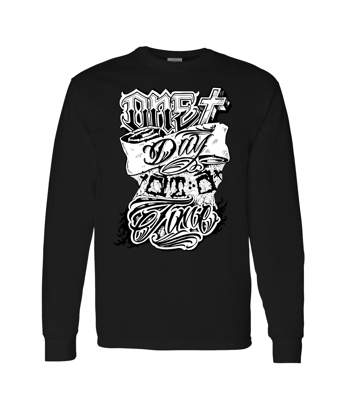 Hu$tle Hard - LOGO 2 - Black Long Sleeve T