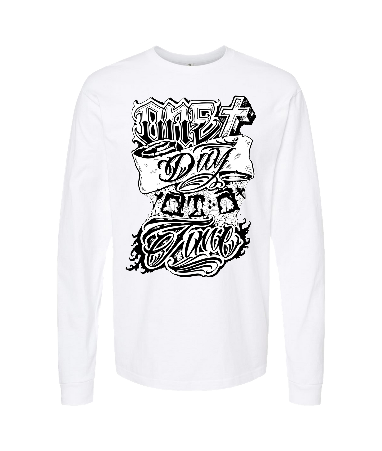 Hu$tle Hard - LOGO 2 - White Long Sleeve T