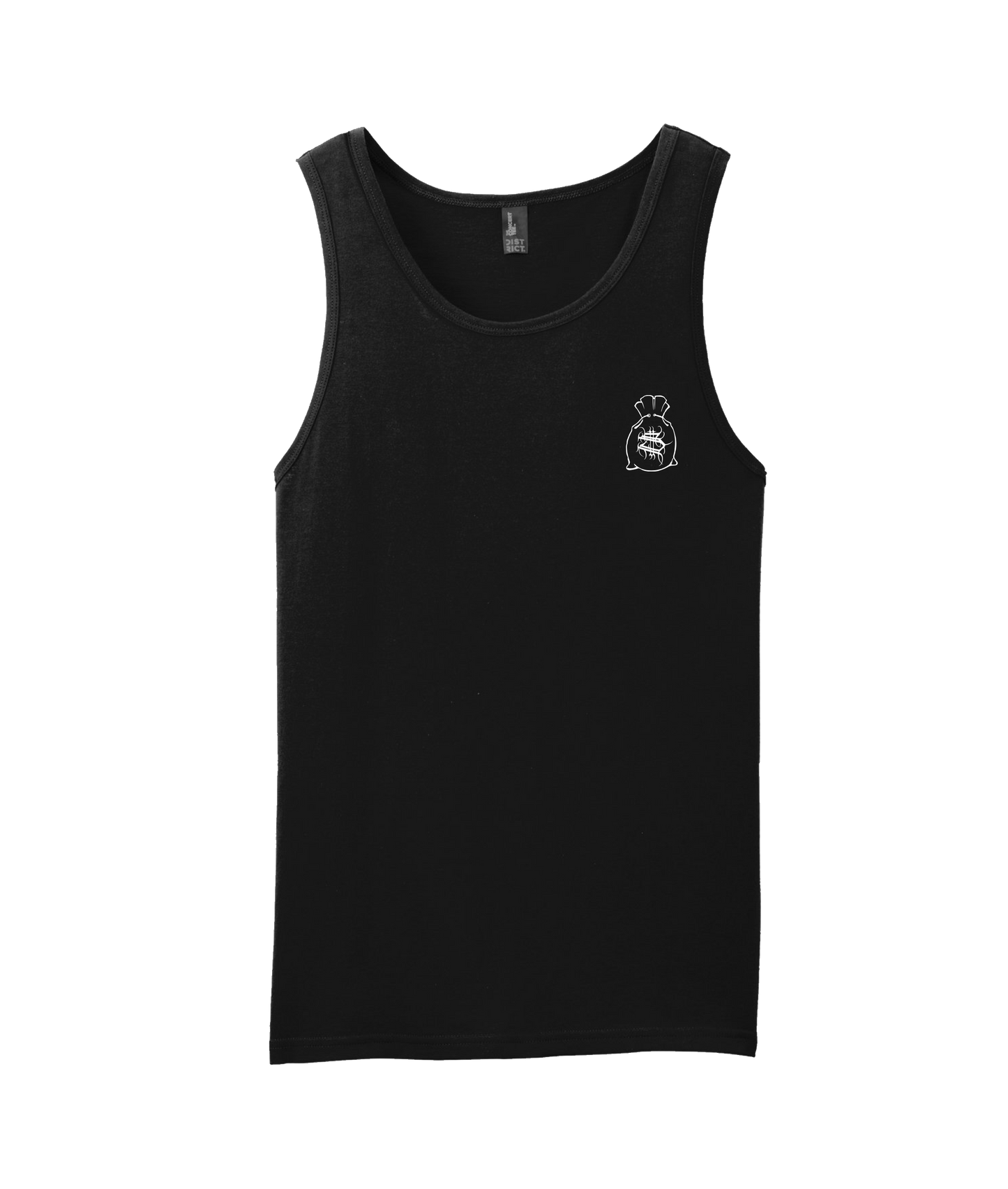 Hu$tle Hard - LOGO 3 - Black Tank Top