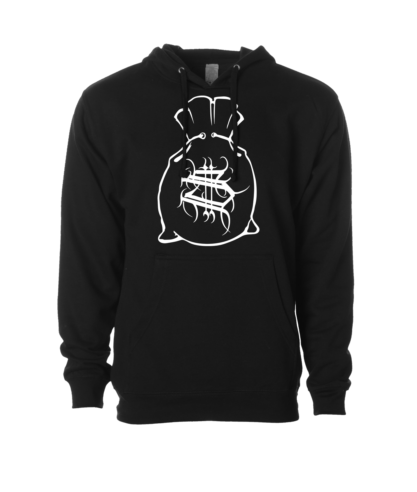 Hu$tle Hard - LOGO 3 - Black Hoodie