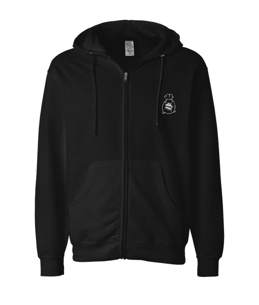 V-HHTOP - LOGO 3 - Black Zip Up Hoodie