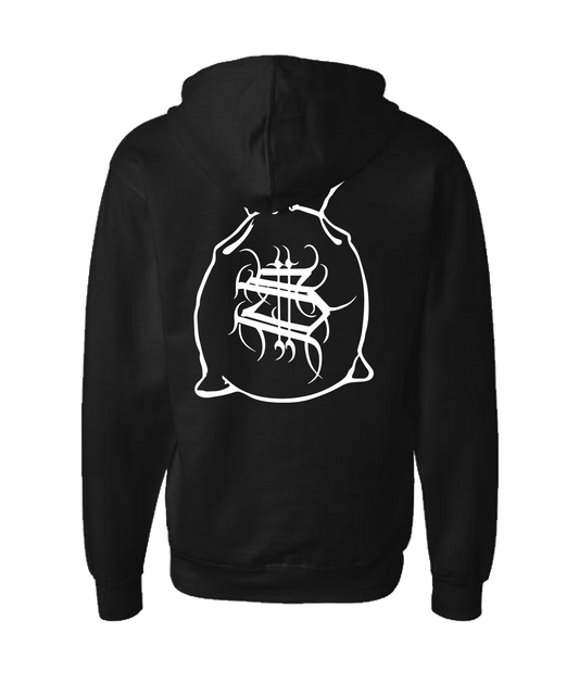 Hu$tle Hard - LOGO 3 - Black Zip Up Hoodie