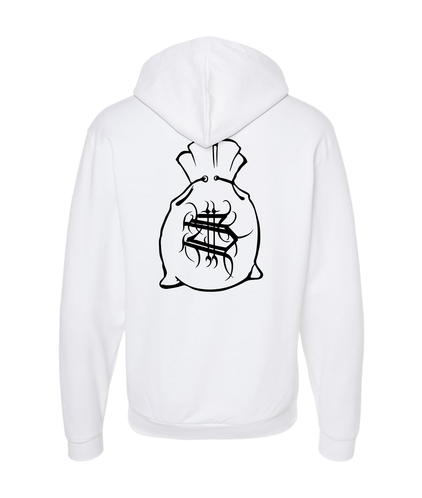 V-HHTOP - LOGO 3 - White Zip Up Hoodie
