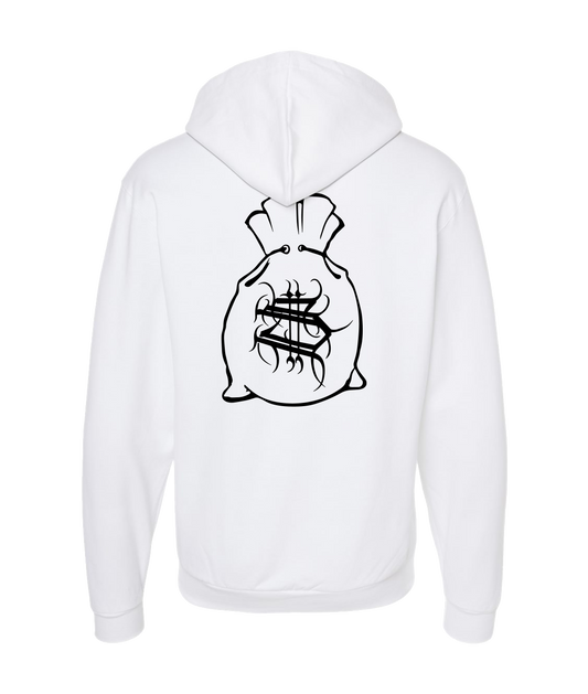 V-HHTOP - LOGO 3 - White Zip Up Hoodie