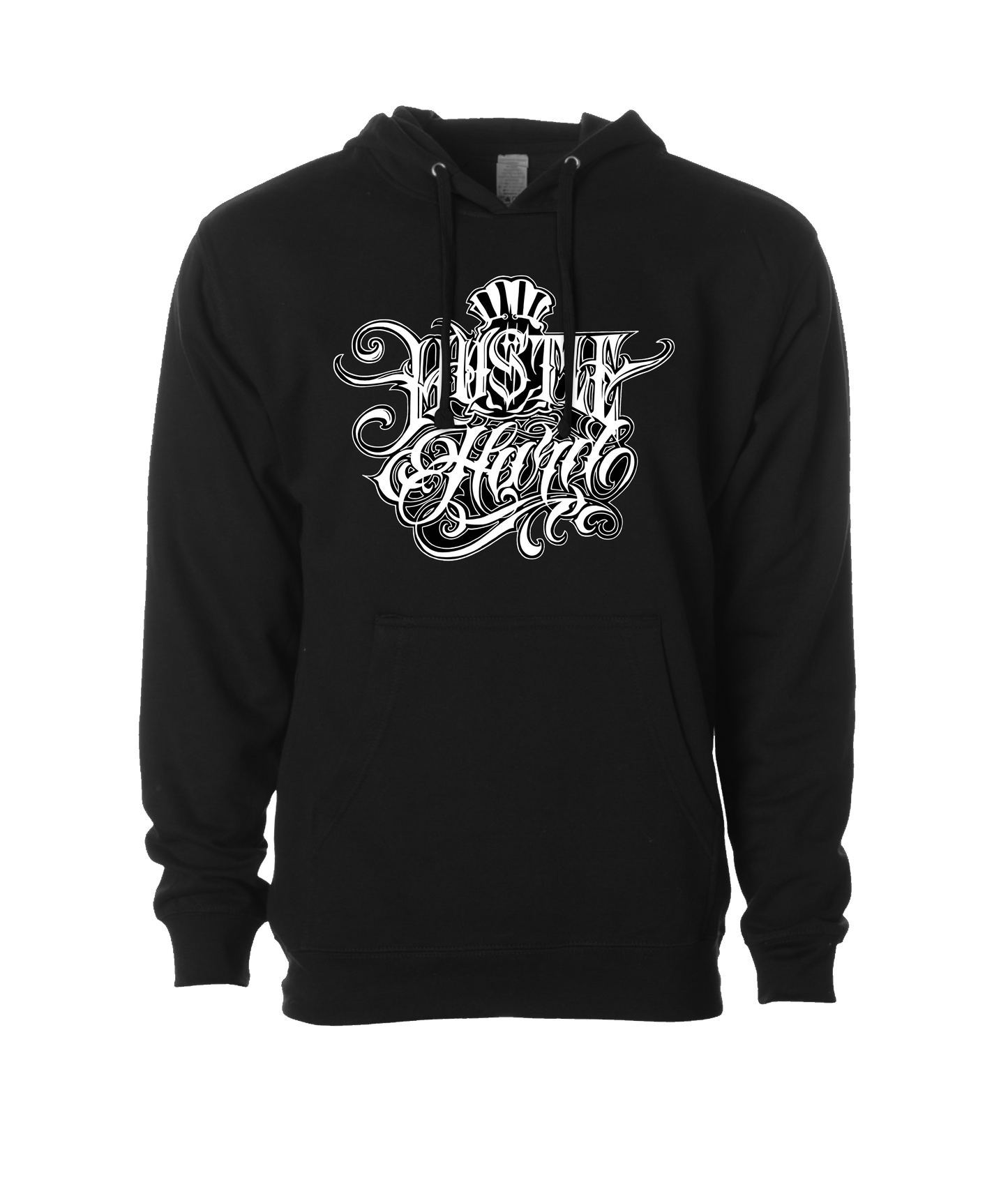 Hu$tle Hard - LOGO 4 - Black Hoodie