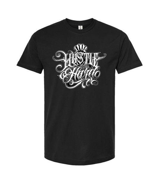 Hu$tle Hard - LOGO 5 - Black T-Shirt