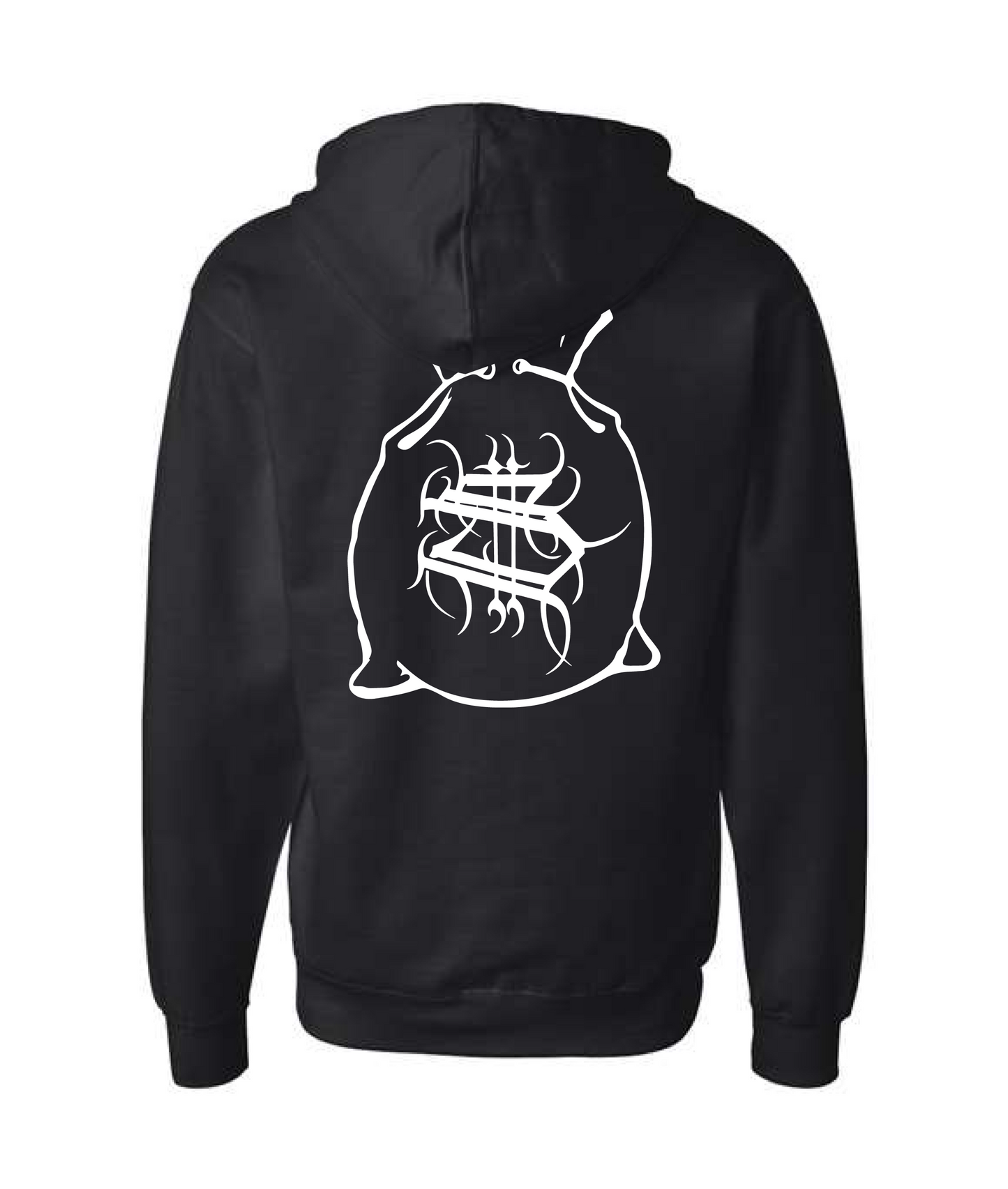 Hu$tle Hard - LOGO 5 - Black Zip Up Hoodie