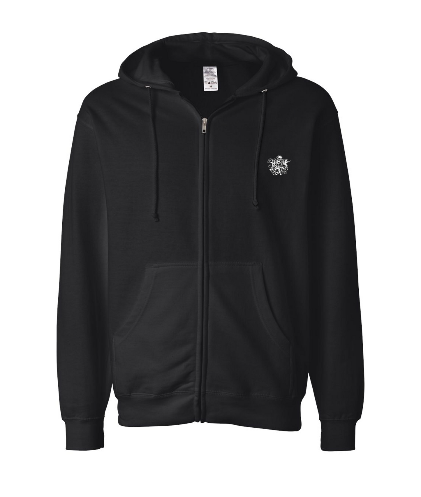 V-HHTOP - LOGO 5 - Black Zip Up Hoodie