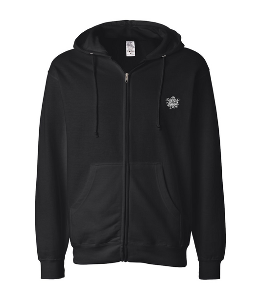 V-HHTOP - LOGO 5 - Black Zip Up Hoodie
