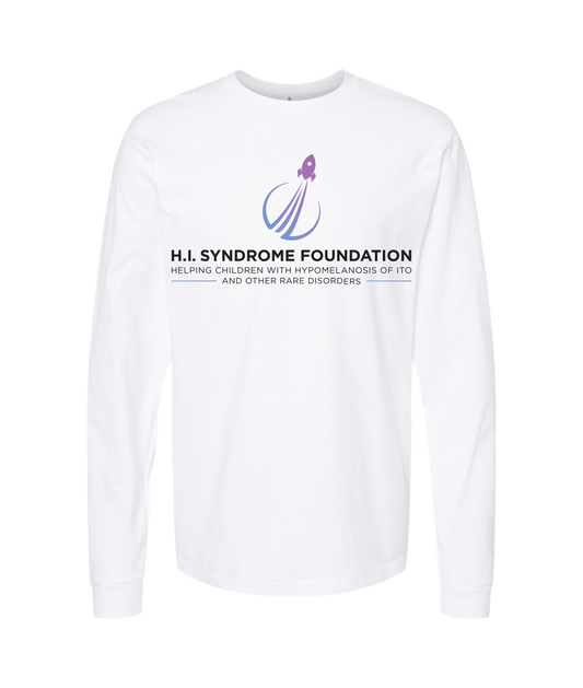 H.I Syndrome Foundation - DESIGN 1 - White Long Sleeve T