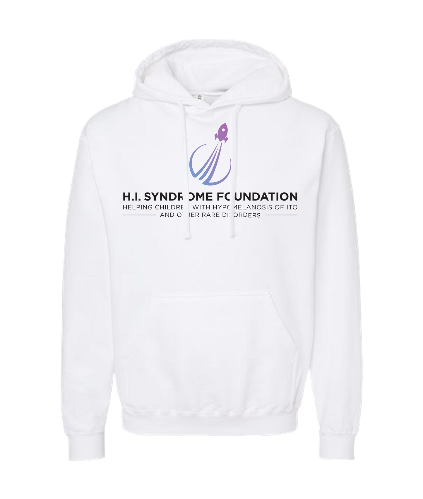 H.I Syndrome Foundation - DESIGN 1 - White Hoodie