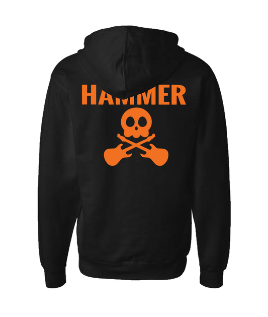 HAMMER - Logo - Black Zip Up Hoodie