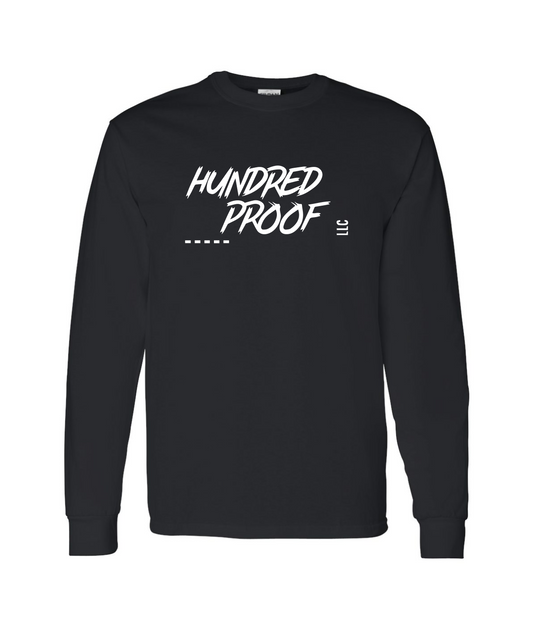 Hundred Proof - Logo - Black Long Sleeve T
