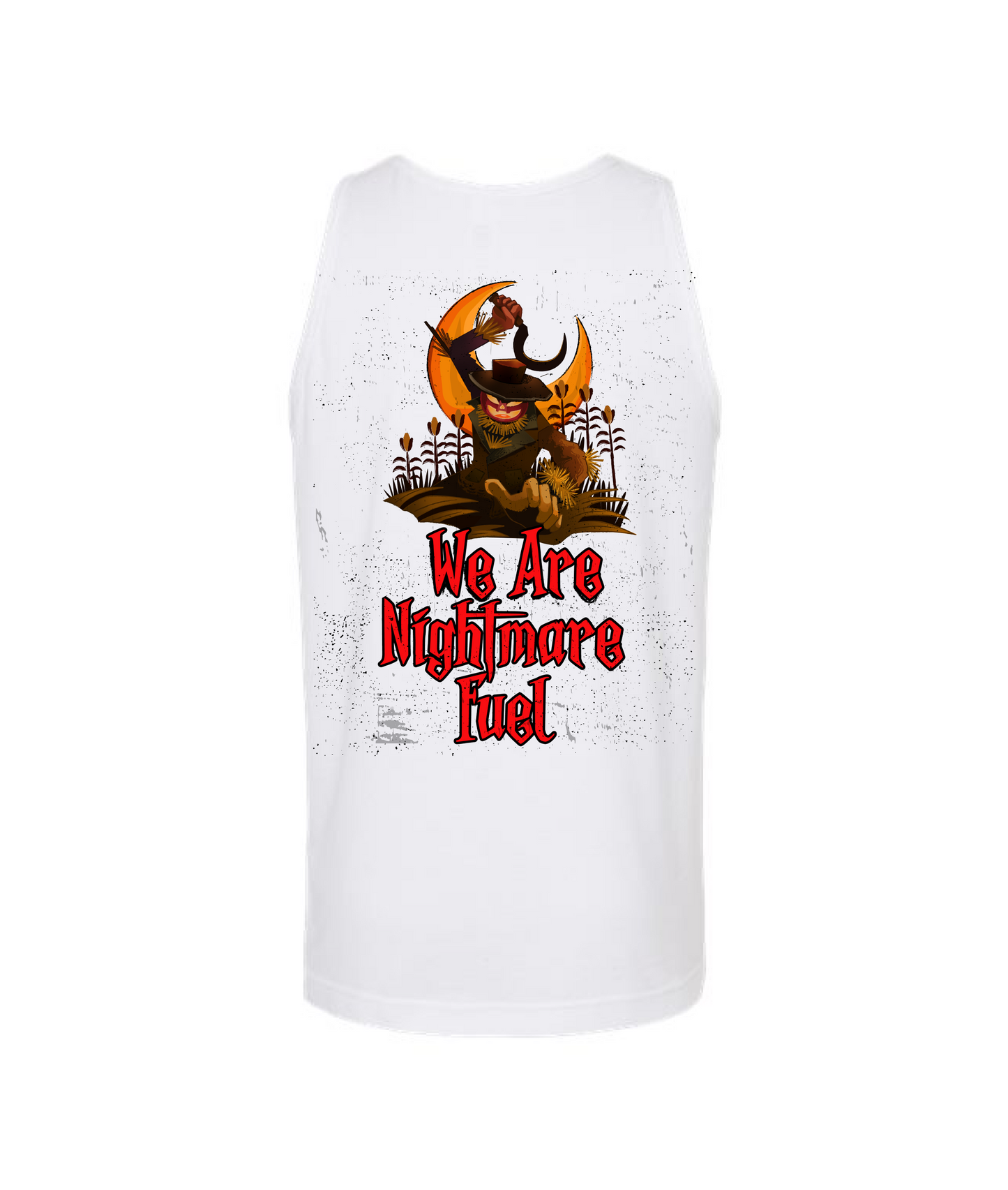 V-HTRTOP - MOON - White Tank Top