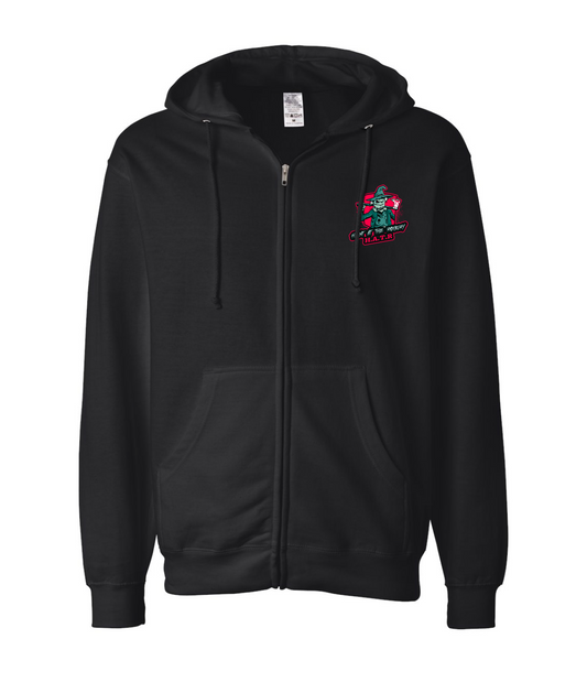 V-HTRTOP - MOON - Black Zip Up Hoodie