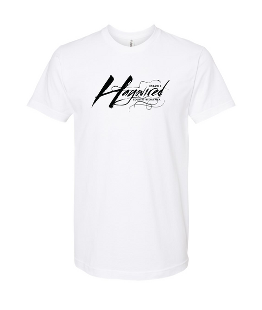 Haywired - Country With a Kick Logo - White T-Shirt