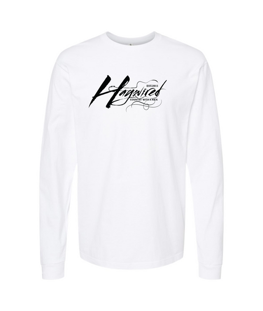 Haywired - Country With a Kick Logo - White Long Sleeve T