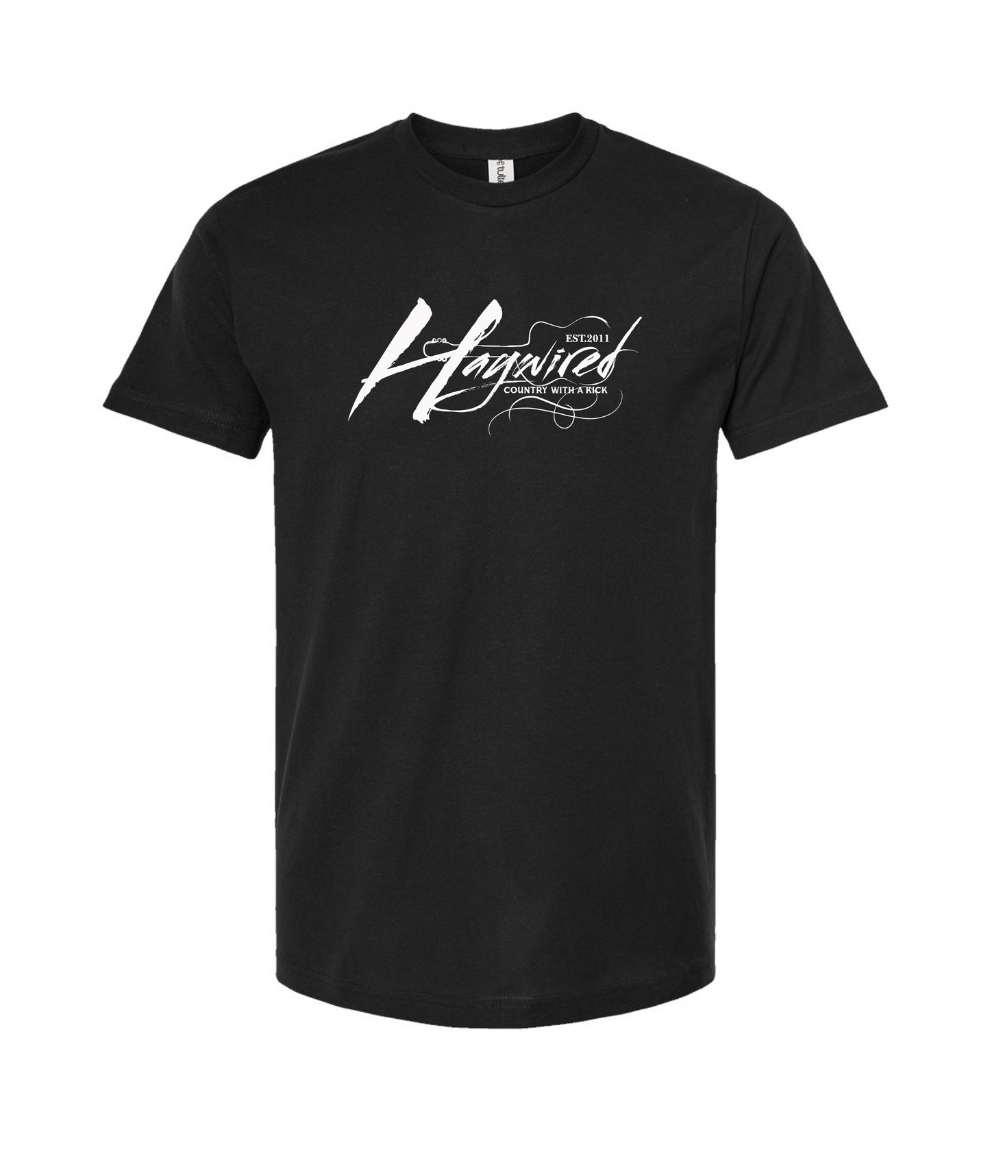 Haywired - Country With a Kick Logo - Black T-Shirt