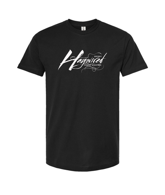 Haywired - Country With a Kick Logo - Black T-Shirt
