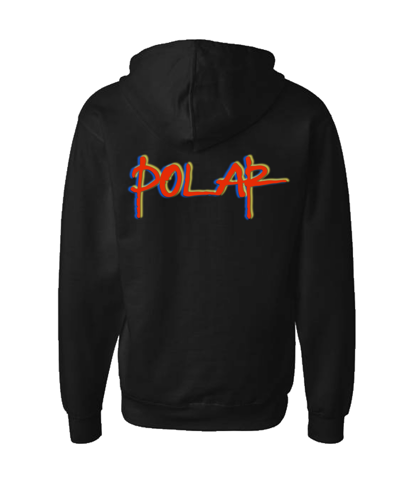 Iampolar - RETRO POLAR - Black Zip Up Hoodie