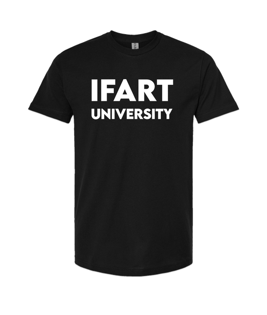 V-IFARTOP - UNIVERSITY - Black T-Shirt