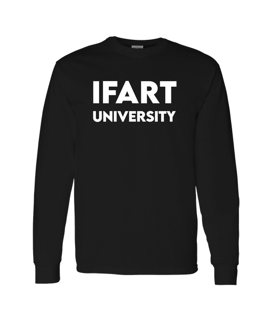V-IFARTOP - UNIVERSITY - Black Long Sleeve T