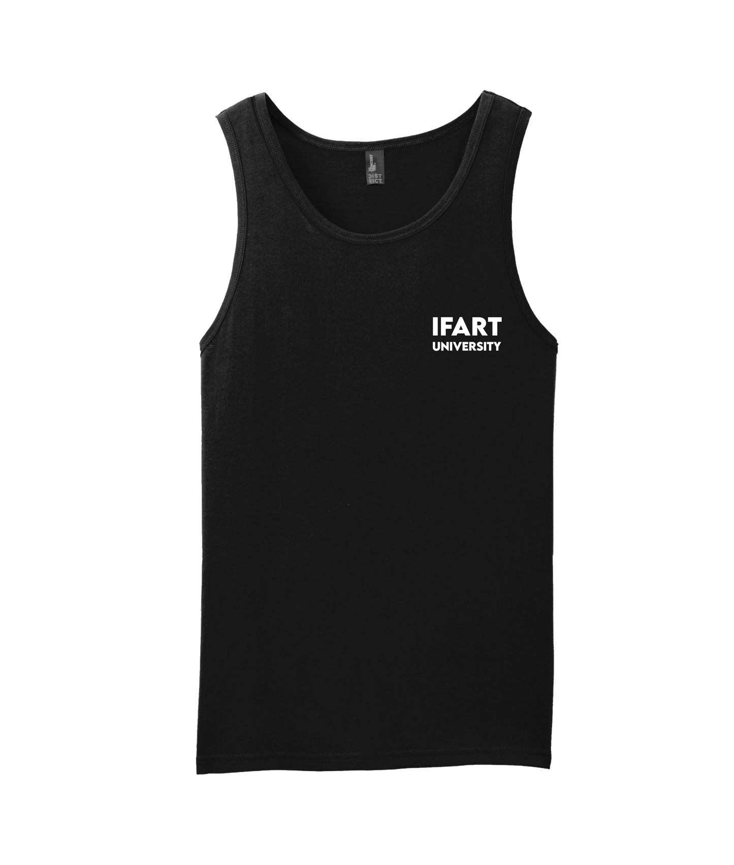 V-IFARTOP - UNIVERSITY - Black Tank Top
