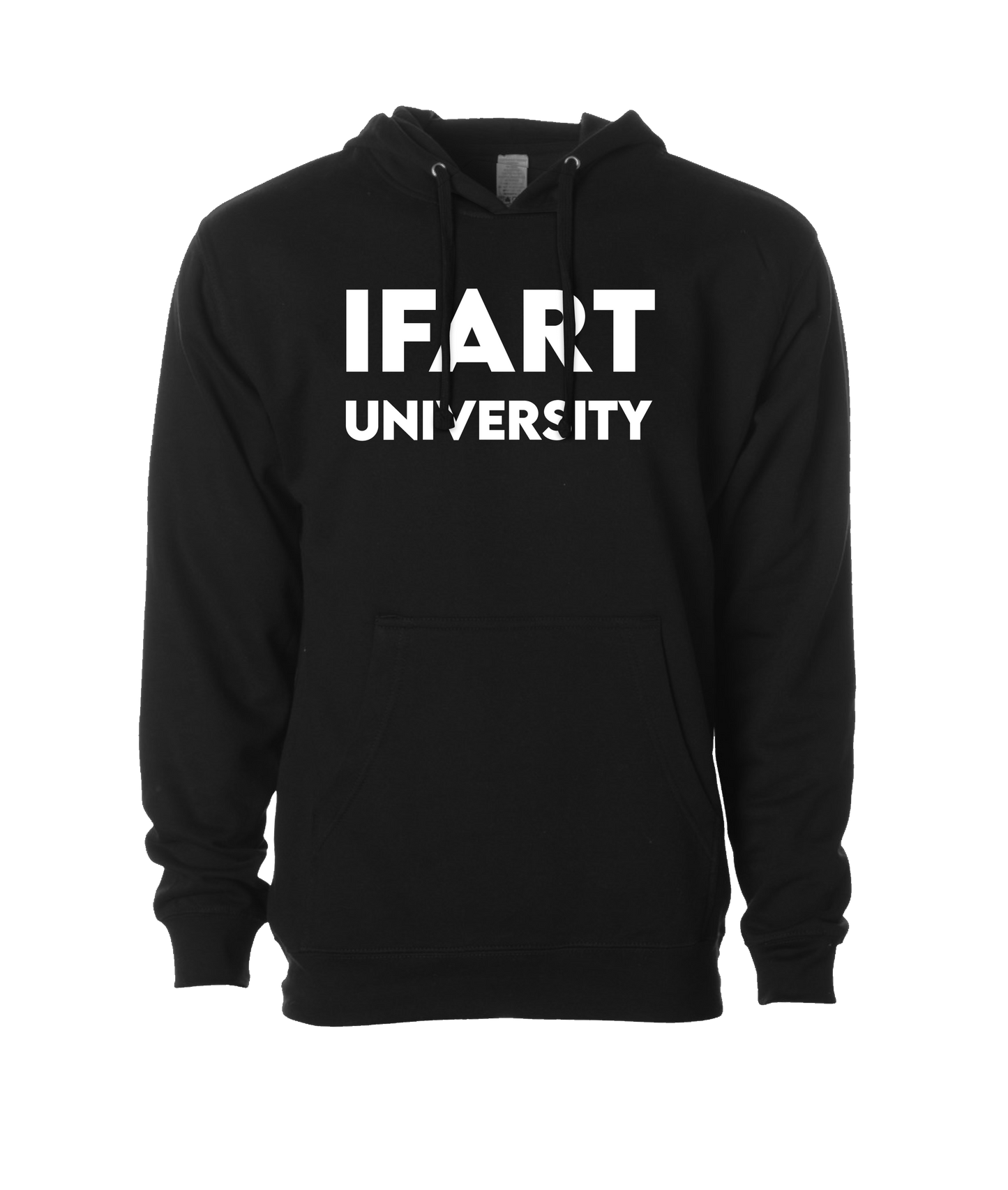 V-IFARTOP - UNIVERSITY - Black Hoodie
