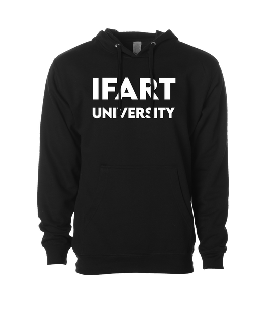 V-IFARTOP - UNIVERSITY - Black Hoodie