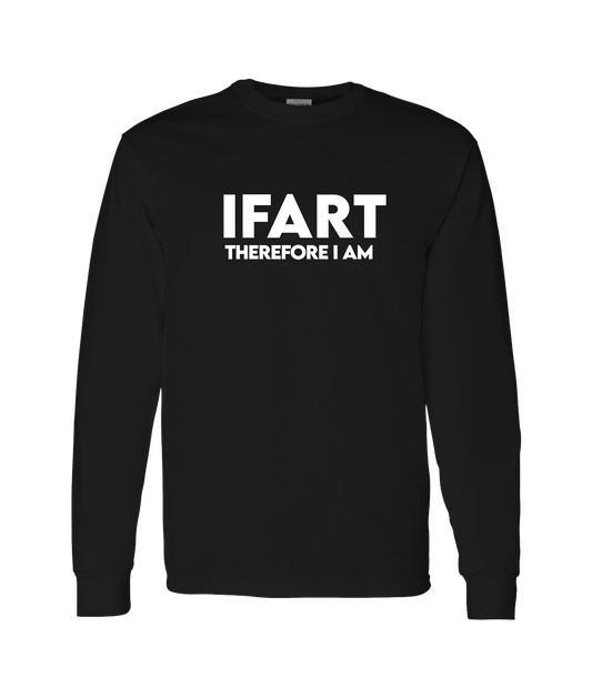 V-IFARTOP - THEREFORE I AM - Black Long Sleeve T