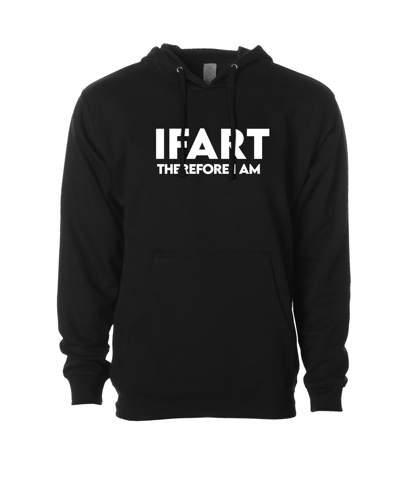 V-IFARTOP - THEREFORE I AM - Black Hoodie