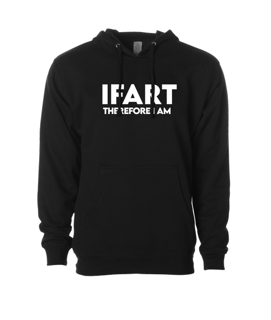 V-IFARTOP - THEREFORE I AM - Black Hoodie