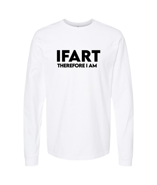 V-IFARTOP - THEREFORE I AM - White Long Sleeve T