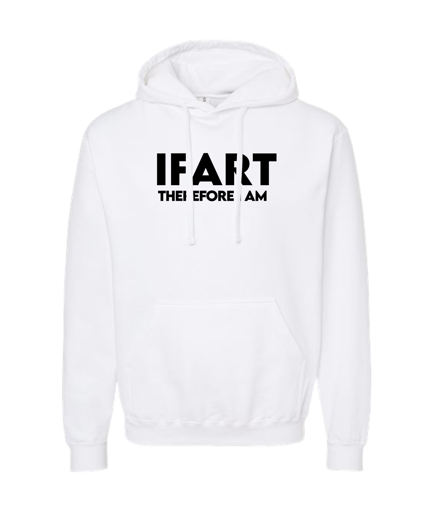 V-IFARTOP - THEREFORE I AM - White Hoodie
