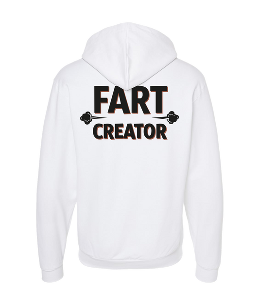 V-IFARTOP - CREATOR - White Zip Up Hoodie